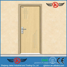 JK-P9008 JieKai pvc moderne porte en bois / pvc salle de bain porte en plastique / PVC Profilé pour Windows et Portes